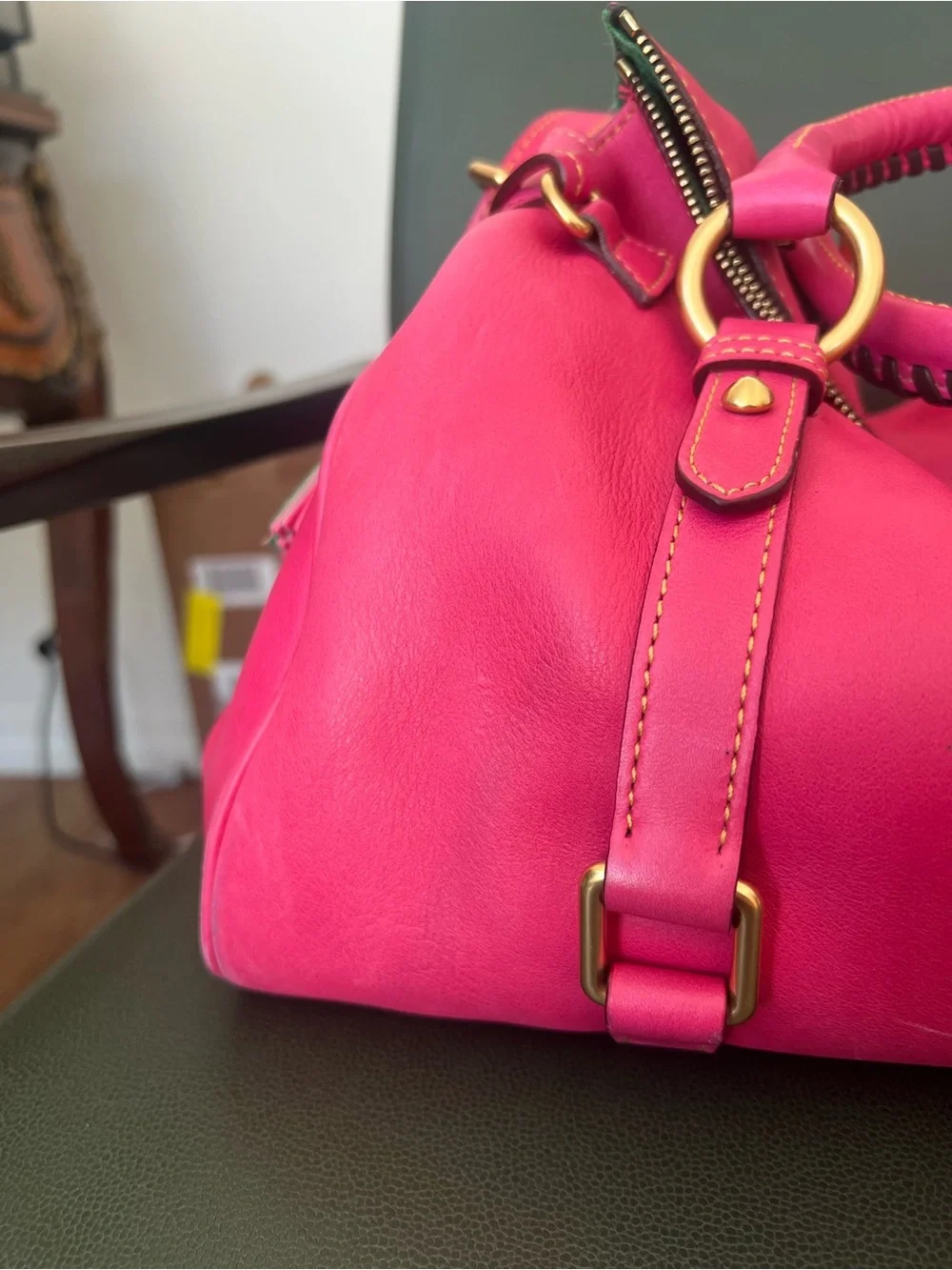 DOONEY & BOURKE fuschia old style satchel